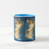 Engel, der Musik auf einer Harfe spielt Tasse (Zentrum)