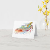 Engel der Natur - leere Karte (Gelbe Blume)