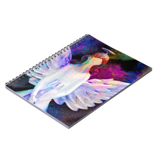 Engel der Ruhe Wasserfarbiges Notebook Notizblock (Linke Seite)