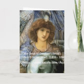 Engel der Schöpfung von William Burne-Jones Karte (Rückseite)
