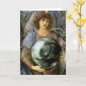 Engel der Schöpfung von William Burne-Jones Karte (Gelbe Blume)