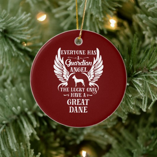 Engel der Schutzhunde für Großes Haustier Keramik Ornament (Baum)