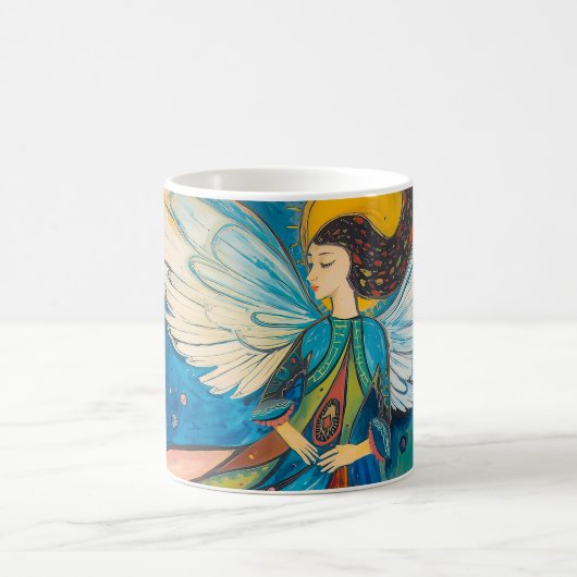 Engel der Sterne Kaffeetasse (Mittel)