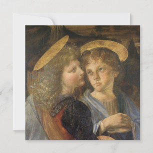 Engel der Taufe Christi von Leonardo da Vinci Karte