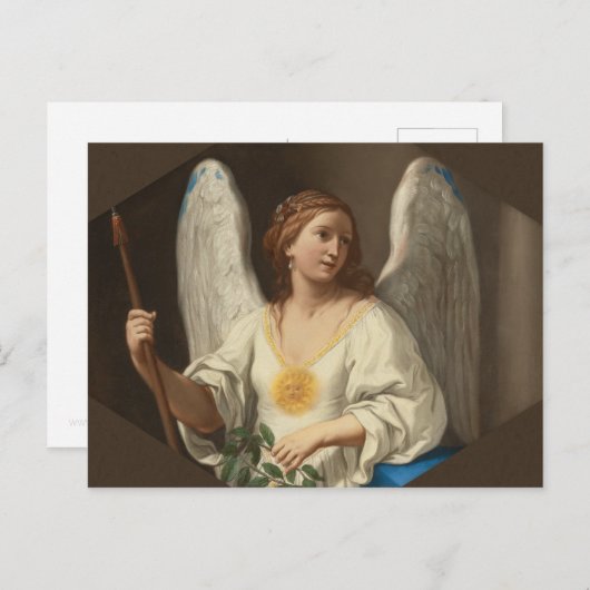 Engel der Tugend CC0881 Elisabetta Sirani Postkarte (Vorne/Hinten)