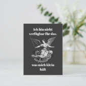 Engel der Unverfügbarkeit Postkarte (Stehend Vorderseite)