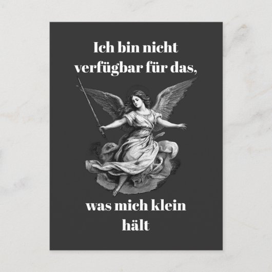 Engel der Unverfügbarkeit Postkarte (Vorderseite)