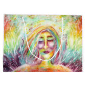 "Engel der Unvollkommenheit" Kunst durch Victoria Große Geschenktüte (Rückseite)