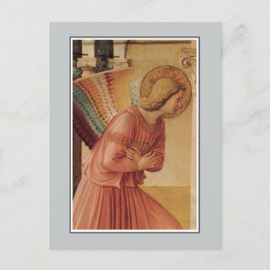 Engel der Verkündigung durch Fra Angelico Postkarte (Vorderseite)