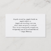 Engel, der Visitenkarte träumt (Rückseite)
