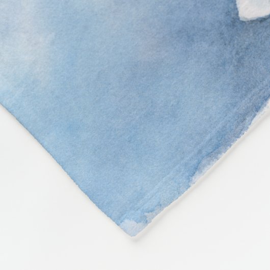 Engel, der Vogel-Fleece-Decke hält Fleecedecke (Ecke)