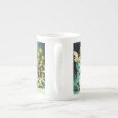 Engel, der Weihnachtsbaum verziert Porzellantasse (Rückseite)