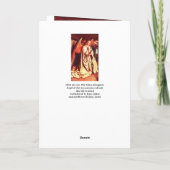 Engel der Weihnachtsgrüße Feiertagskarte (Rückseite)