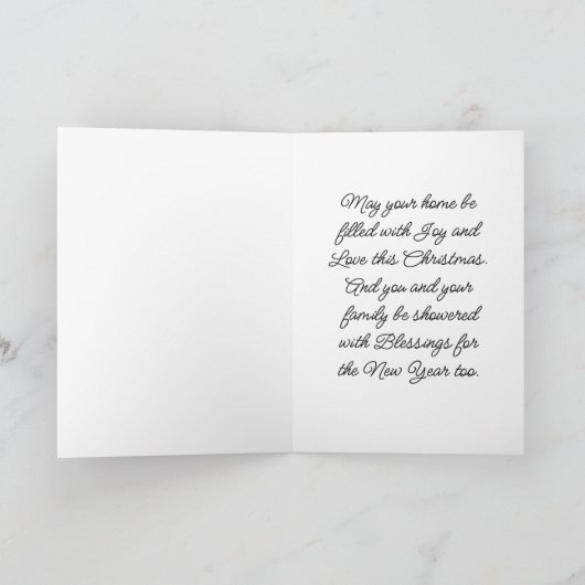 Engel der Weihnachtskarte Feiertagskarte (Innenseite)