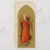 Engel der Weihnachtsmusik, Vintage Renaissance Einladung (Vorne/Hinten)