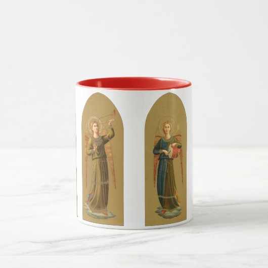Engel der Weihnachtsmusik, Vintage Renaissance Tasse (Zentrum)