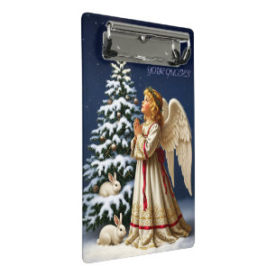 Engel der Weihnachtsnacht – Klassische Feiertage  Mini Klemmbrett