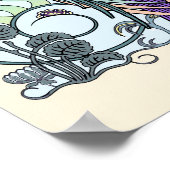 Engel der Wolken Pastel Art Print Poster (Ecke)