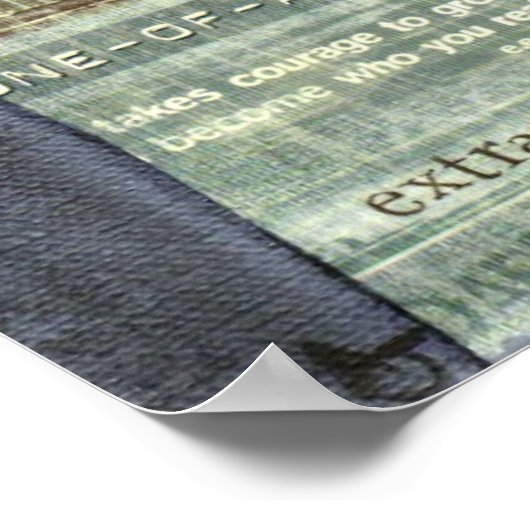 Engel des Courage-Prints Poster (Ecke)