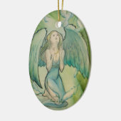 Engel des Friedens Keramikornament (Links)