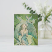 Engel des Friedens Postkarte (Stehend Vorderseite)