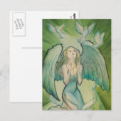 Engel des Friedens Postkarte (Vorne/Hinten)