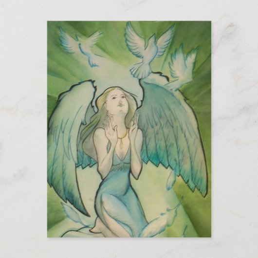 Engel des Friedens Postkarte (Vorderseite)