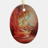 Engel des Geistes Keramik Ornament (Hinten)