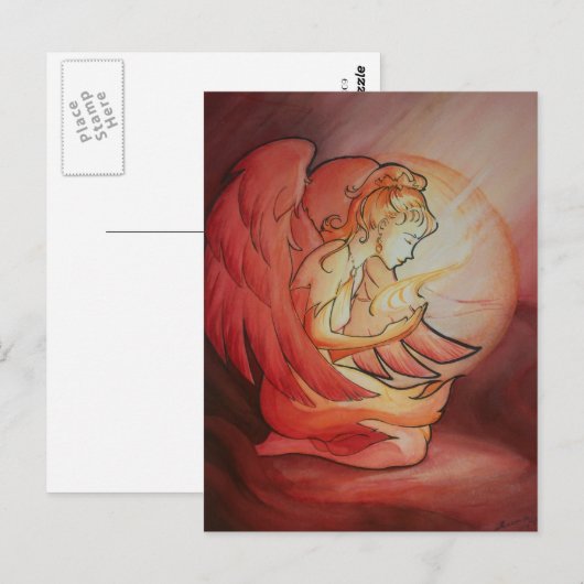 Engel des Geistes Postkarte (Vorne/Hinten)