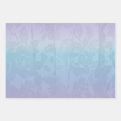 Engel des Glaubens, Blue Ombre Lace, Gemstone Patt Geschenkpapier Set (Vorderseite 2)