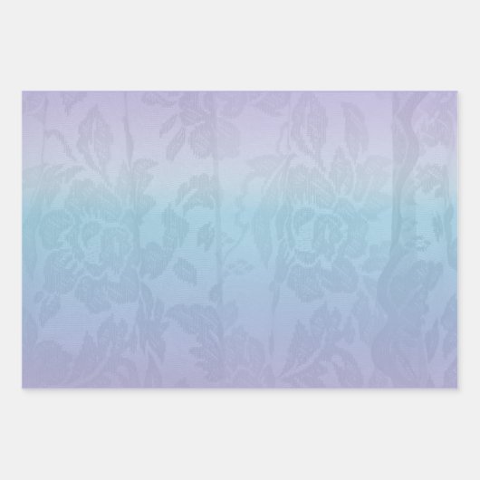 Engel des Glaubens, Blue Ombre Lace, Gemstone Patt Geschenkpapier Set (Vorderseite 2)