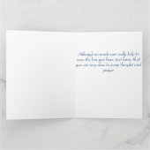 Engel des Herzens 11" x 8,5" Beileid Karte (Innenseite)
