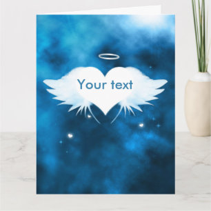 Engel des Herzens 11" x 8,5" Beileid Karte