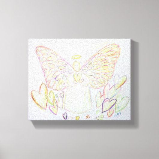 Engel des Herzens Gemälde Wrapped Canvas Art Leinwanddruck (Vorderseite)