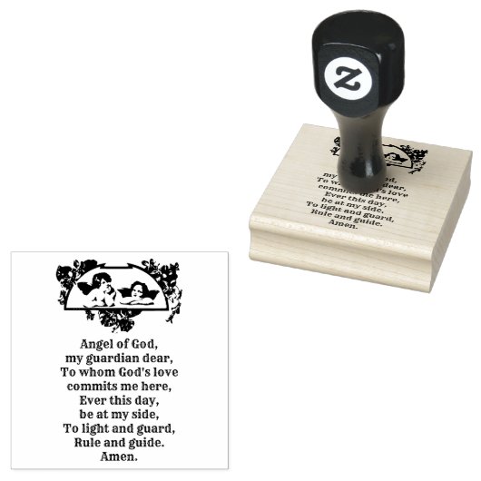 Engel des katholischen religiösen Gebets Gottes Gummistempel (Stempel)