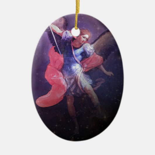 Engel des Mutes Keramikornament (Vorne)