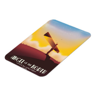 Engel des Reiseplakats von North Vintage. Magnet