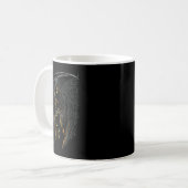 Engel des todgrimmigen Sensenmanns Beängstigender Kaffeetasse (Vorderseite Links)