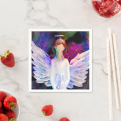 Engel des "Tranquility Standard" Cocktail Napkins Serviette (Beispiel)