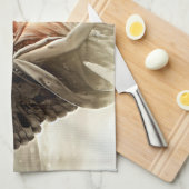 Engel des Unglücks Geschirrtuch (Viertel Falte)