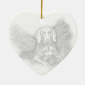 ENGEL DES WEIHNACHTENWEIMARANER KERAMIKORNAMENT (Hinten)