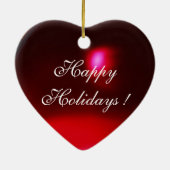 Engel des Weihnachtsherzes Keramik Ornament (Hinten)