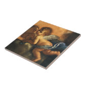 Engel Detail, Schutzheilige von Modena von Guercin Fliese (Seite)