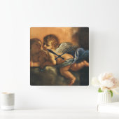 Engel Detail, Schutzheilige von Modena von Guercin Quadratische Wanduhr (Zuhause)