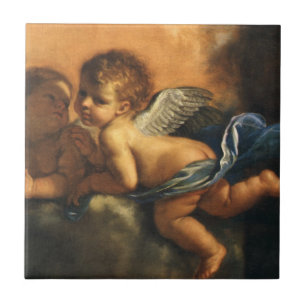 Engel Detail, Schutzpatrone von Modena von Guercin Fliese
