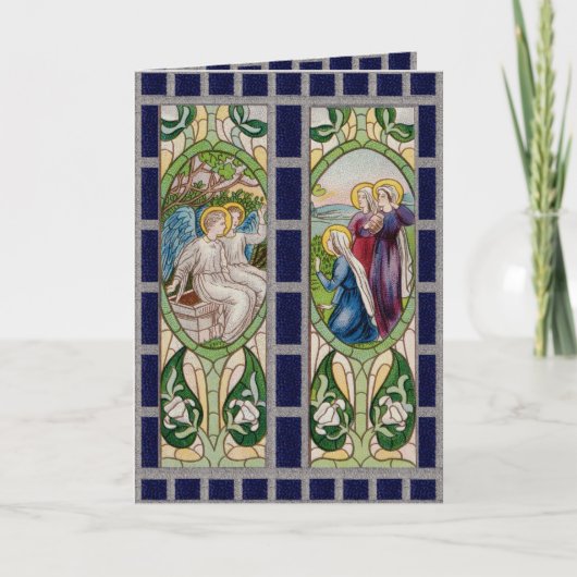 Engel & die 3 Marys am Grab; Lilies (RT 01) Karte (Vorderseite)