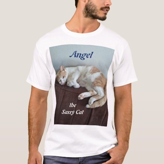 Engel, die freche Katze T-Shirt (Vorderseite)