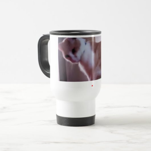 Engel die freche Katzen-Tasse Reisebecher (Vorderseite Links)