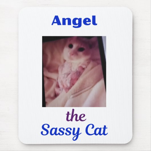 Engel die freche Katzenpfote Katzenmauspad Mousepad (Vorne)