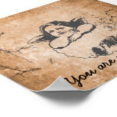 Engel, du bist in meinem Kopf christliche Geschäft Poster (Ecke)